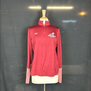 Under Armour Women's Maroon Quarter-Zip Sweatshirt a Mulhenberg Soccer